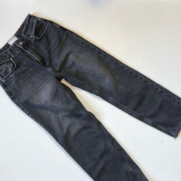 Free People PACIFICA STRAIGHT LEG JEAN | WORN BLACK 25 - Picture 9 of 13